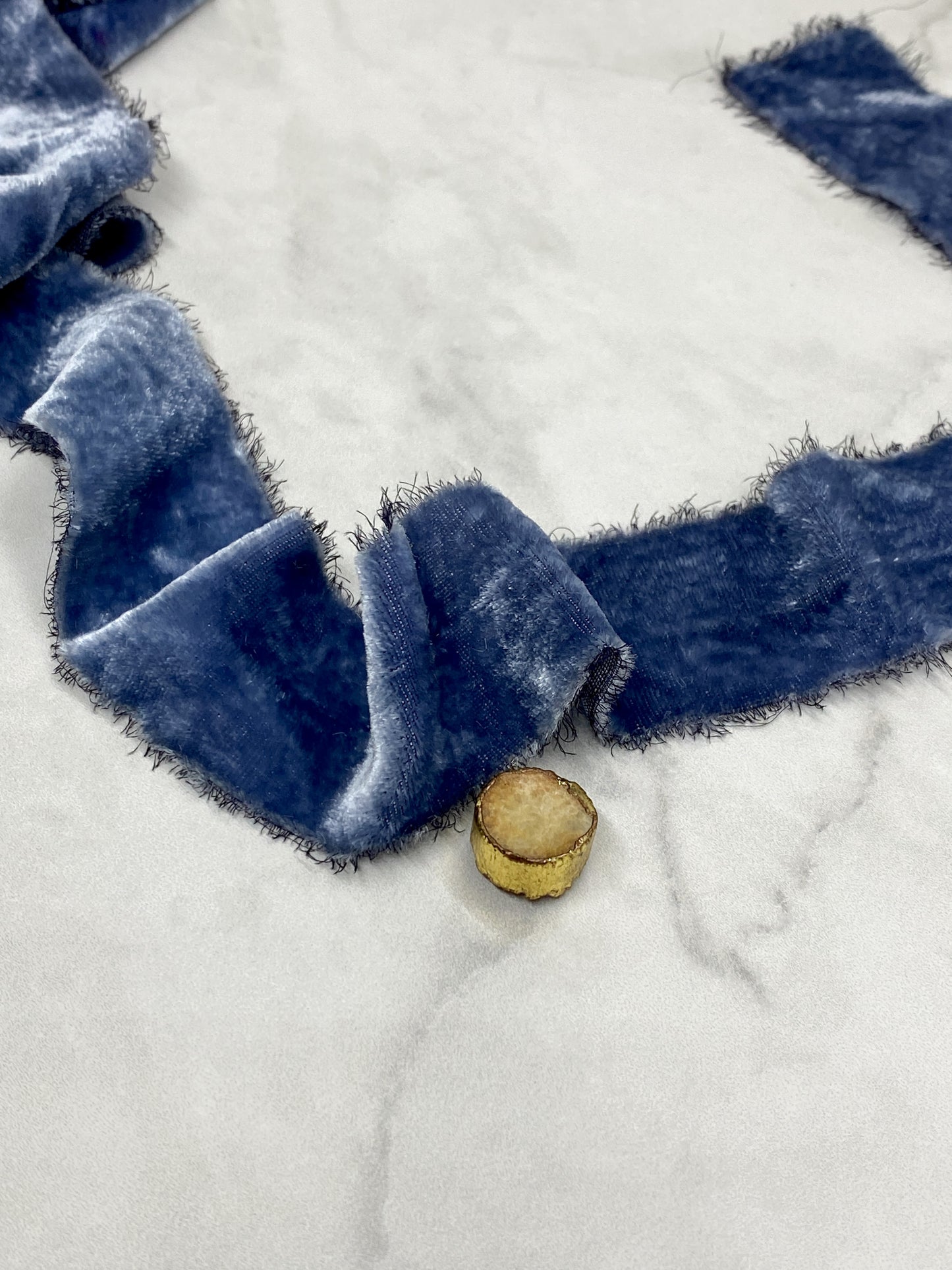 Listón de Seda Terciopelo en color Deep Space Silk & Pepper