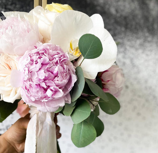 Edición Limitada - Listón de Seda Charmeuse en Bone de Silk & Pepper