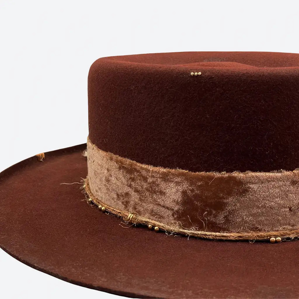 Listón de Seda Terciopelo en color Vintage Rosé Silk & Pepper