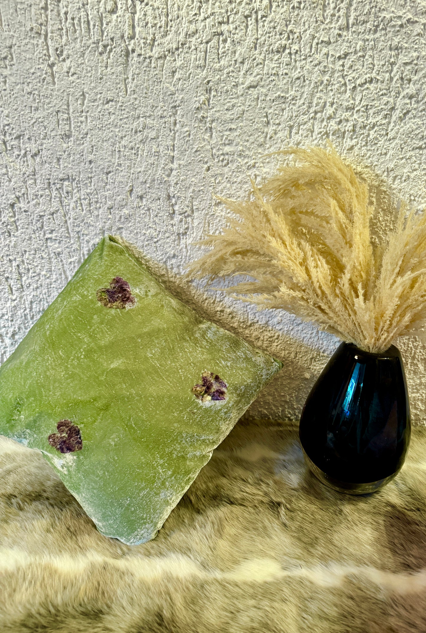 Cojines de Seda Terciopelo teñidos y estampados con Flores 🌺 🌸🌷💐🌼 Silk & Pepper