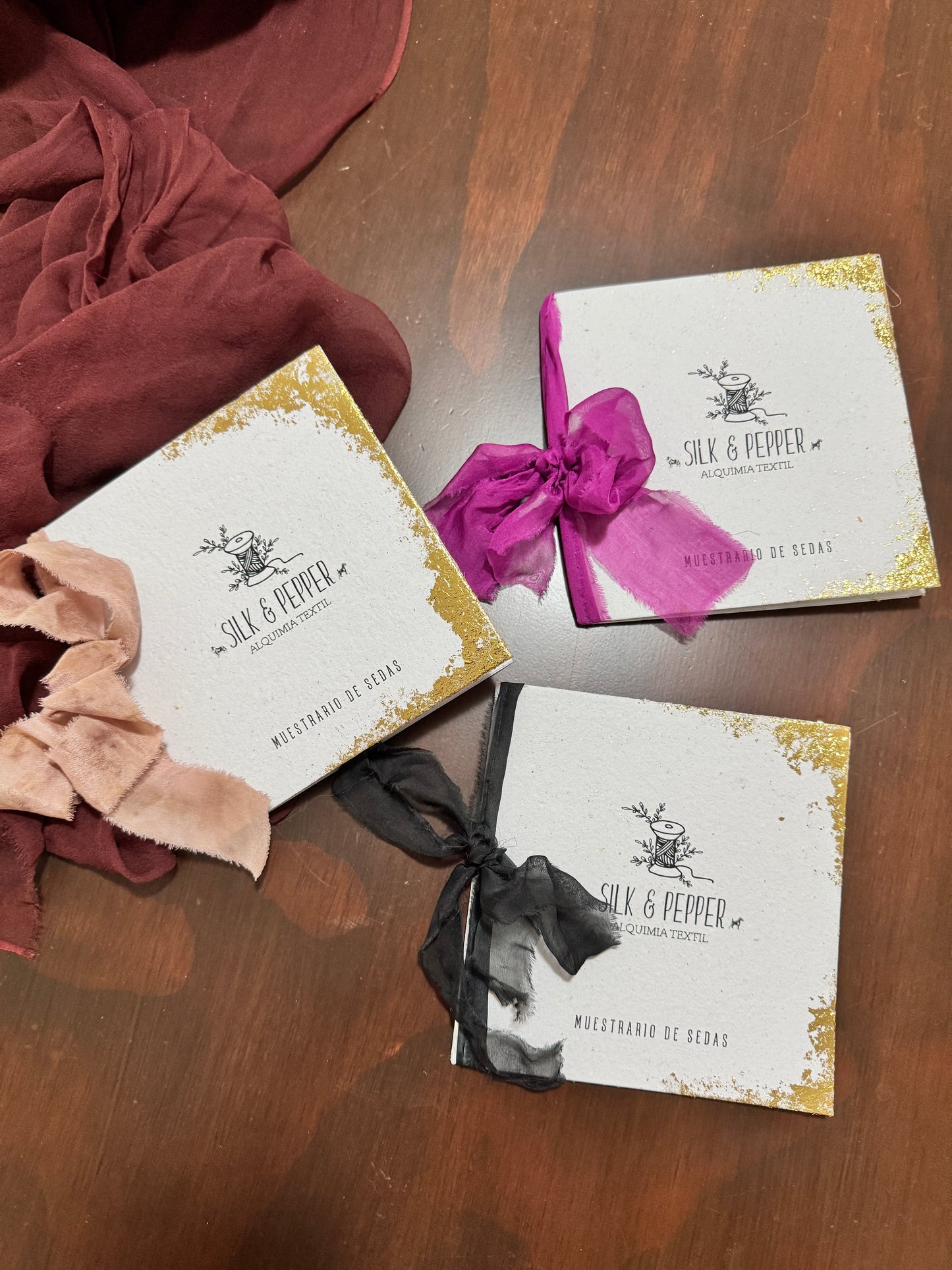 Muestrario de sedas