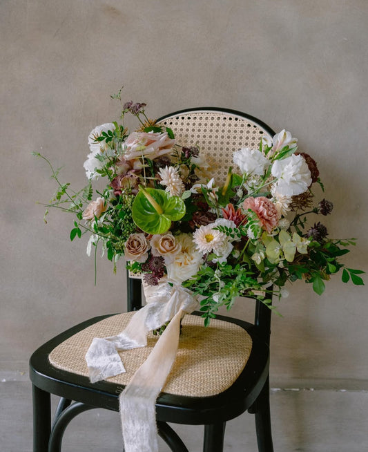 Listón de Seda Terciopelo en color Vanilla Latte de Silk & Pepper