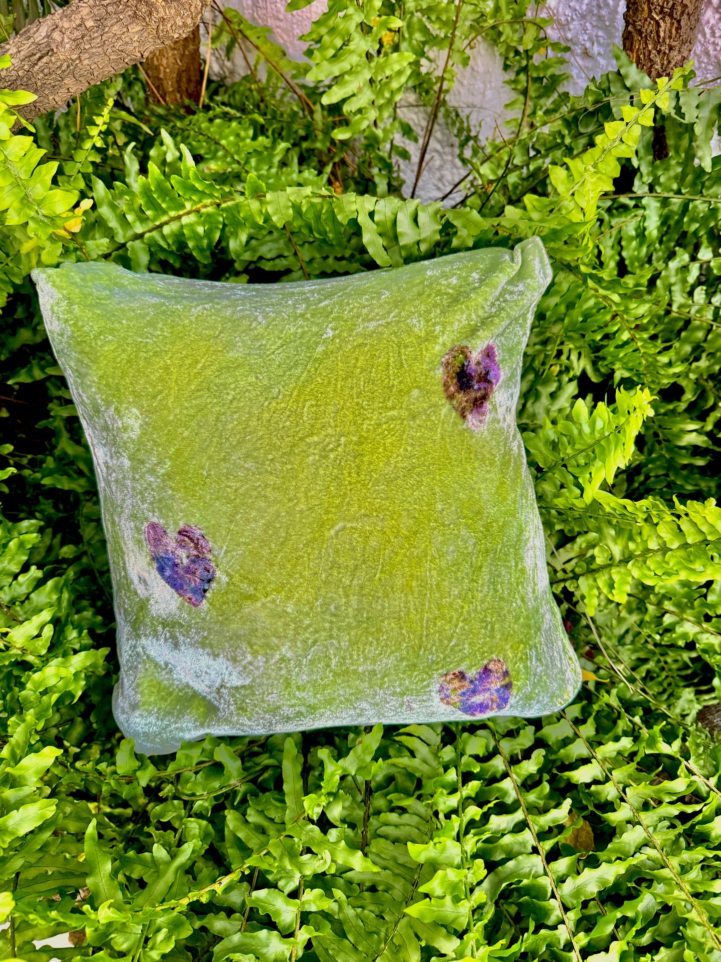 Cojines de Seda Terciopelo teñidos y estampados con Flores 🌺 🌸🌷💐🌼 Silk & Pepper