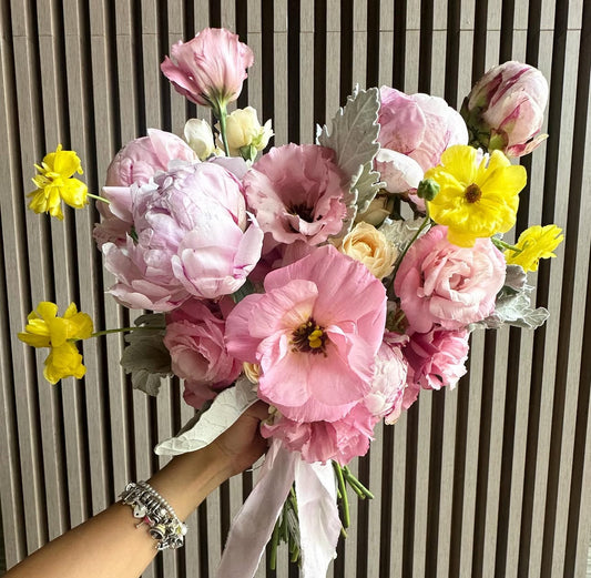 Listón de Seda Lisa Silk & Pepper en tonos Blanco y Negro