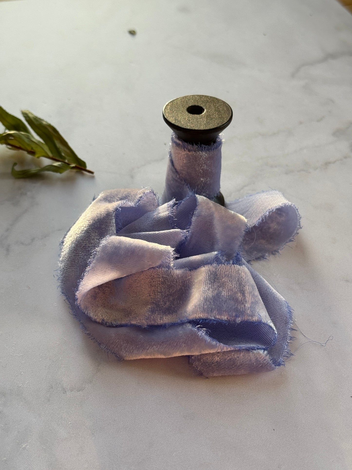 Listón de Seda Terciopelo en color Periwinkle Silk & Pepper