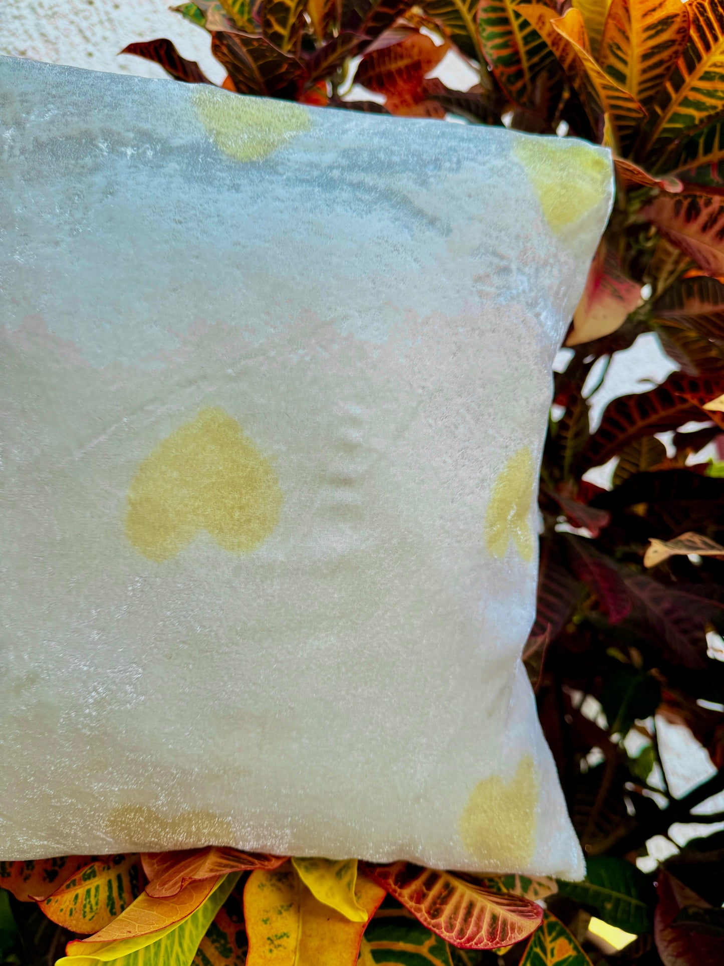 Cojines de Seda Terciopelo teñidos y estampados con Flores 🌺 🌸🌷💐🌼 Silk & Pepper