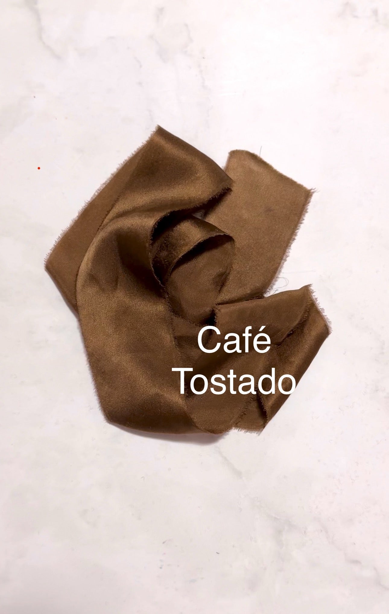 Listón de Seda Lisa Charmeuse marca Silk & Pepper - Tonos tierra