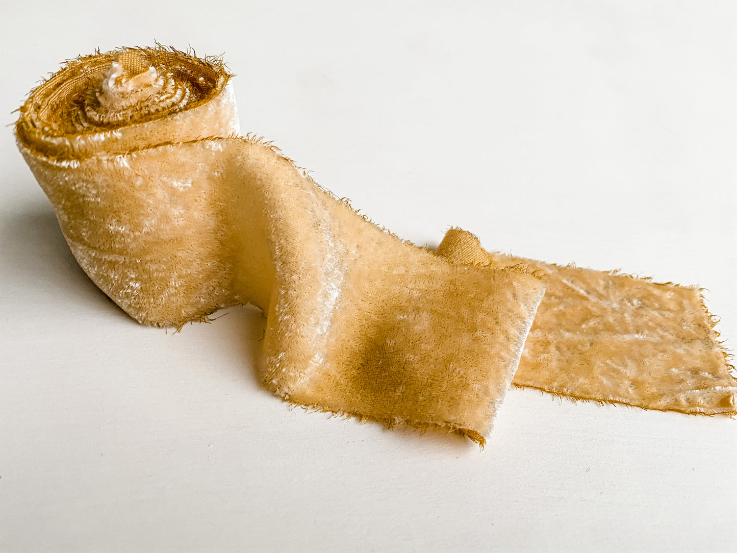 Listón de Seda Terciopelo en Marigold de Silk & Pepper